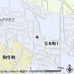 栃木県宇都宮市宝木町1丁目86-23周辺の地図