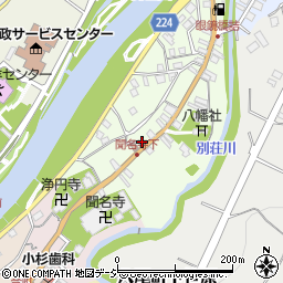 富山県富山市八尾町下新町1340-1周辺の地図