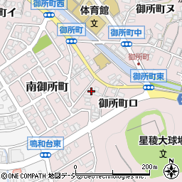石川県金沢市御所町卯周辺の地図