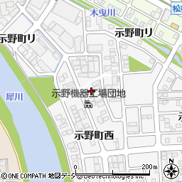 石川県金沢市示野町西85周辺の地図