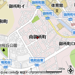 石川県金沢市南御所町周辺の地図