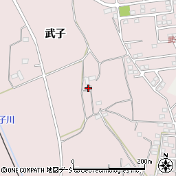 栃木県鹿沼市武子492-1周辺の地図