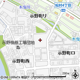 石川県金沢市示野町チ周辺の地図