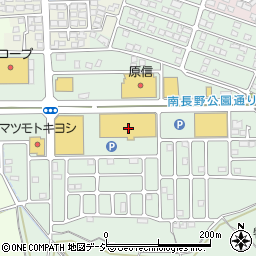 ホームセンタームサシ長野南店周辺の地図
