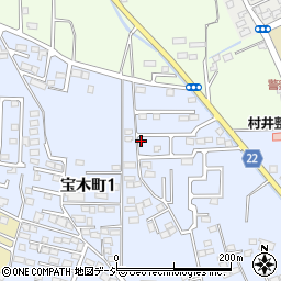 栃木県宇都宮市宝木町1丁目244-32周辺の地図