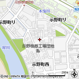 石川県金沢市示野町西118周辺の地図