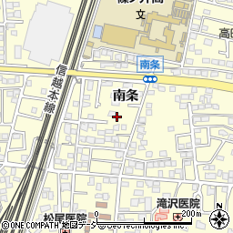 長野県長野市篠ノ井布施高田南条周辺の地図