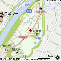 富山県富山市八尾町下新町1316-1周辺の地図