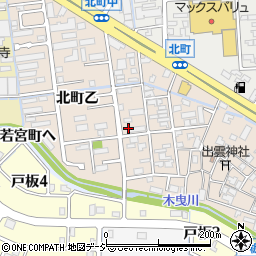 石川県金沢市北町乙周辺の地図