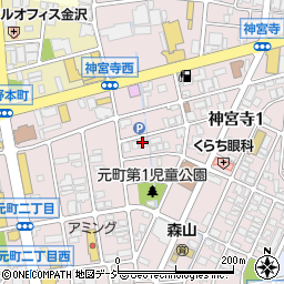 マルヰ金沢支店周辺の地図