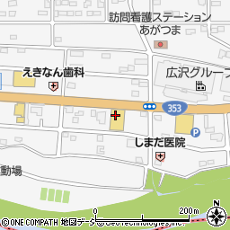 群馬トヨタ自動車中之条バイパス店周辺の地図