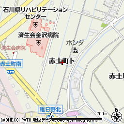 石川県金沢市赤土町ト周辺の地図