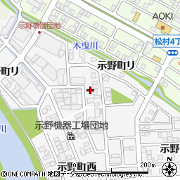 石川県金沢市示野町西124周辺の地図