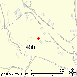 栃木県芳賀郡市貝町杉山253周辺の地図