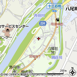 富山県富山市八尾町下新町206周辺の地図