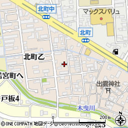 石川県金沢市北町乙9周辺の地図