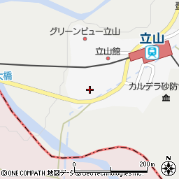 富山地方鉄道株式会社　立山駅周辺の地図