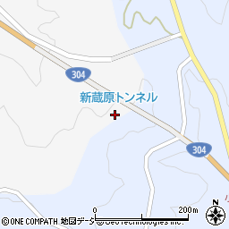 新蔵原トンネル周辺の地図