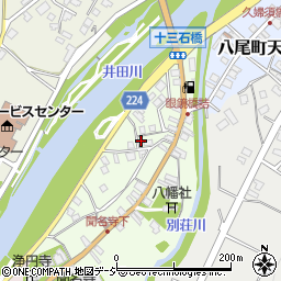 富山県富山市八尾町下新町147周辺の地図