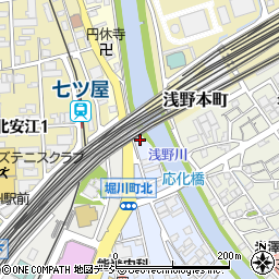 石川県金沢市西堀川町周辺の地図