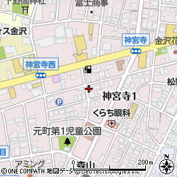 金沢東大通郵便局 ＡＴＭ周辺の地図