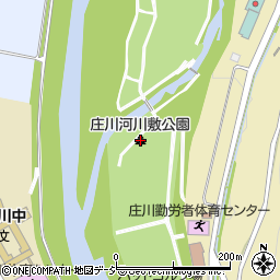 庄川河川敷公園周辺の地図