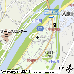 富山県富山市八尾町下新町159-10周辺の地図