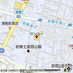 サンユー岩曽店周辺の地図