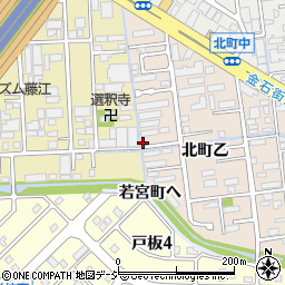 石川県金沢市北町乙78-7周辺の地図