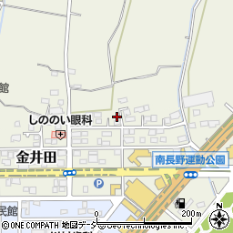 長野県長野市金井田101周辺の地図