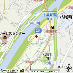 富山県富山市八尾町下新町167周辺の地図