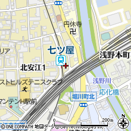 北陸鉄道安江変電所周辺の地図