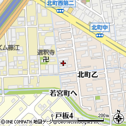 石川県金沢市北町乙76周辺の地図