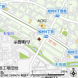 セブンイレブン金沢松村４丁目店周辺の地図