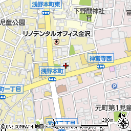 石川県金沢市浅野本町ロ周辺の地図