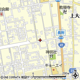 富山県富山市長附279-3周辺の地図