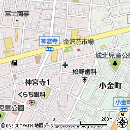 愛知時計電機金沢周辺の地図
