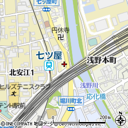 石川県金沢市七ツ屋町ヌ周辺の地図