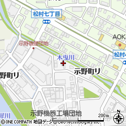 石川県金沢市示野町西142周辺の地図