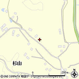 栃木県芳賀郡市貝町杉山281周辺の地図