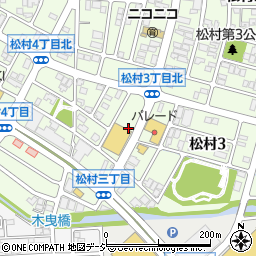 キリン堂　金沢松村薬局周辺の地図