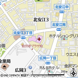 石川県社会福祉協議会　福祉総合研修センター周辺の地図