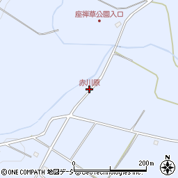 赤川原周辺の地図