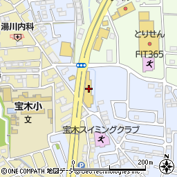 栃木トヨペット宇都宮宝木店周辺の地図