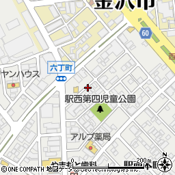 金沢紙業株式会社市場店　倉庫周辺の地図