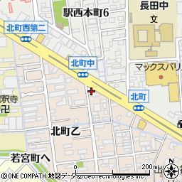 石川県金沢市北町乙18周辺の地図