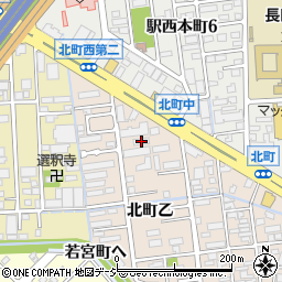 石川県金沢市北町乙58周辺の地図