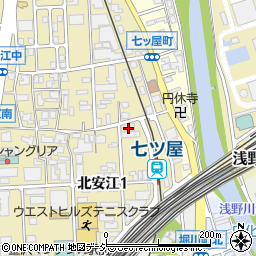 グローリー株式会社　石川中央営業所営業代表周辺の地図