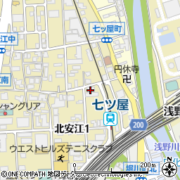 グローリー株式会社　石川中央営業所営業代表周辺の地図