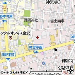 コマツ石川株式会社　レンタル事業部金沢中央周辺の地図